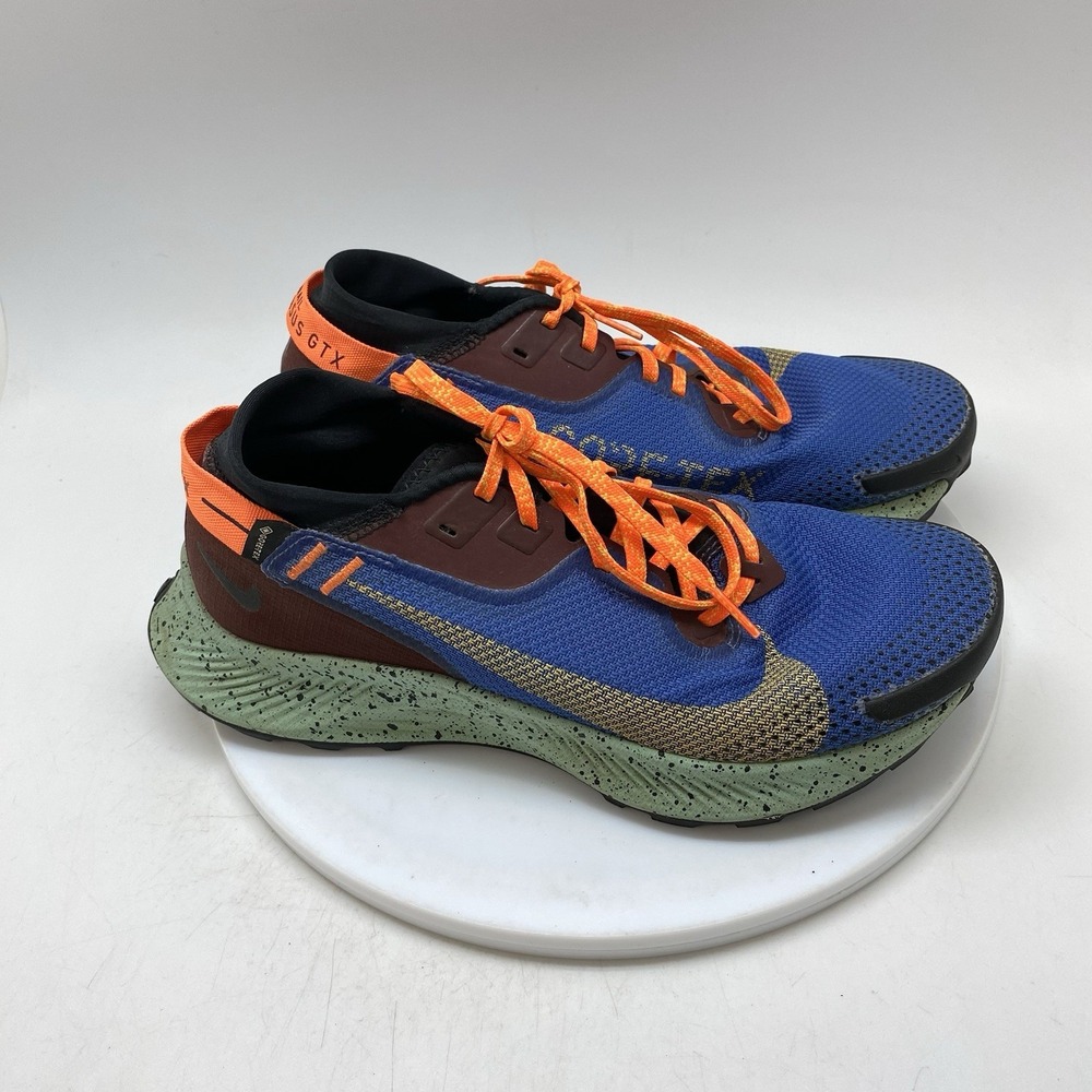 Nike Pegasus Trail 2 GTX Womens Size 9 Blue Athletic Running Shoes Sneakers